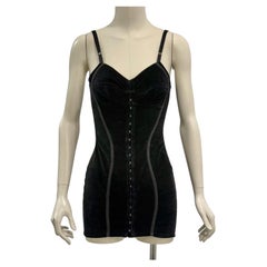 S/S 1992 Dolce & Gabbana velvet corset mini dress