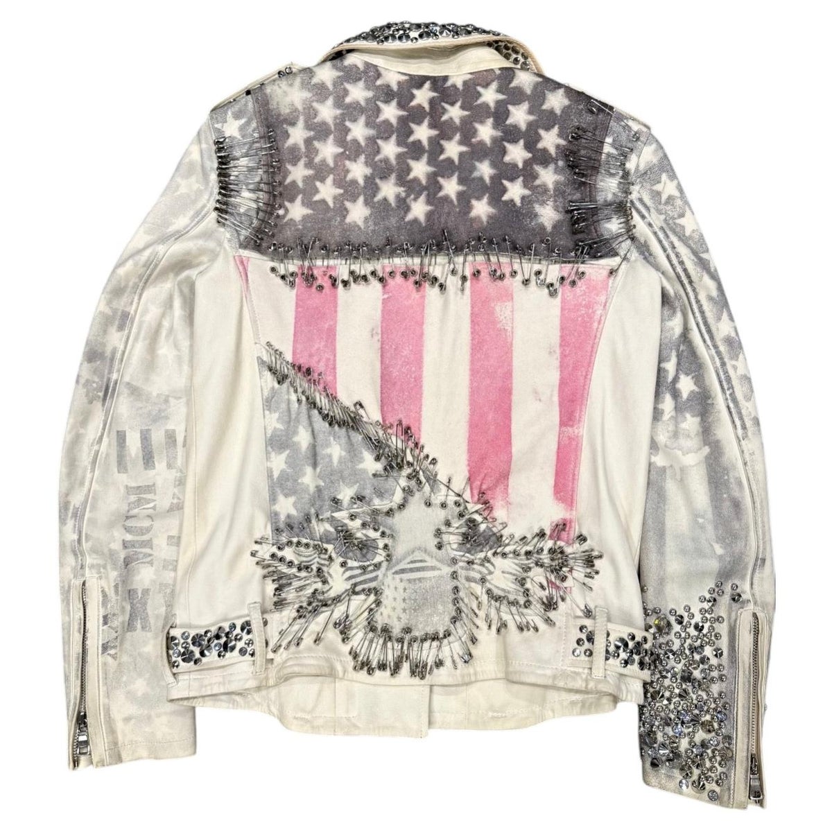 Balmain Decarnin Safety-Pin Leather Jacket, S/S 2011