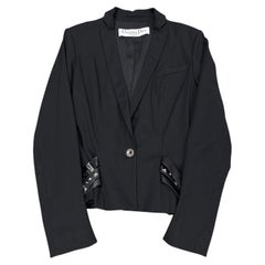 A/W 2004 Christian Dior by Galliano buckle detail bondage tailored blazer jacket