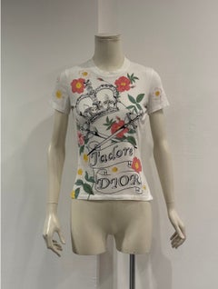 A/W 2003 Christian Dior J'adore Dior floral print T-shirt