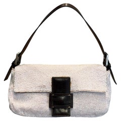 2000 Fendi limited edition embossed hand-beaded Baguette bag
