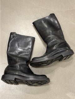 Prada-Lederstiefel mit eckiger Spitze aus der Herbst/Winter-Kollektion 1999