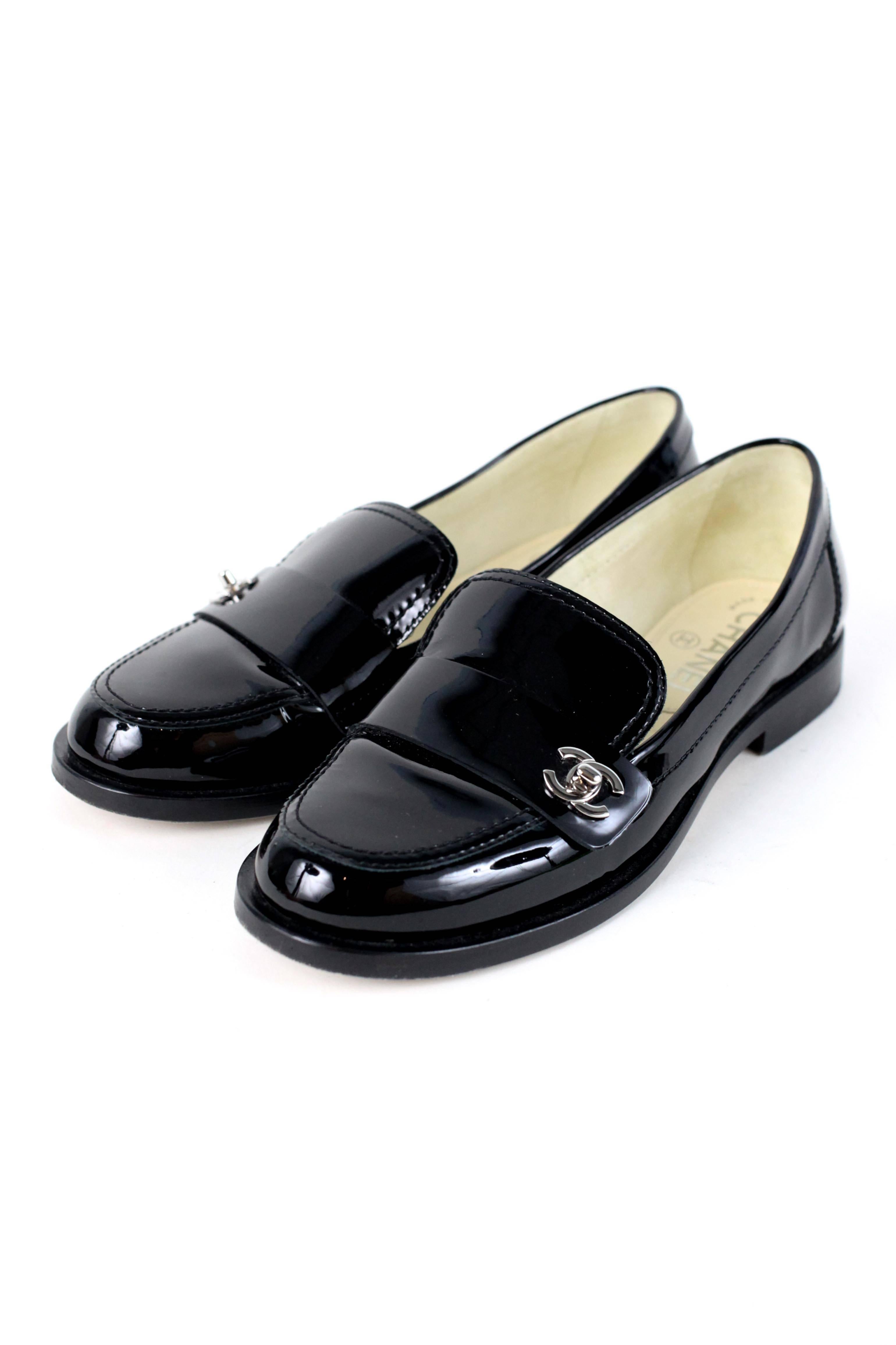 Chanel Loafer Black W/CC 36 1