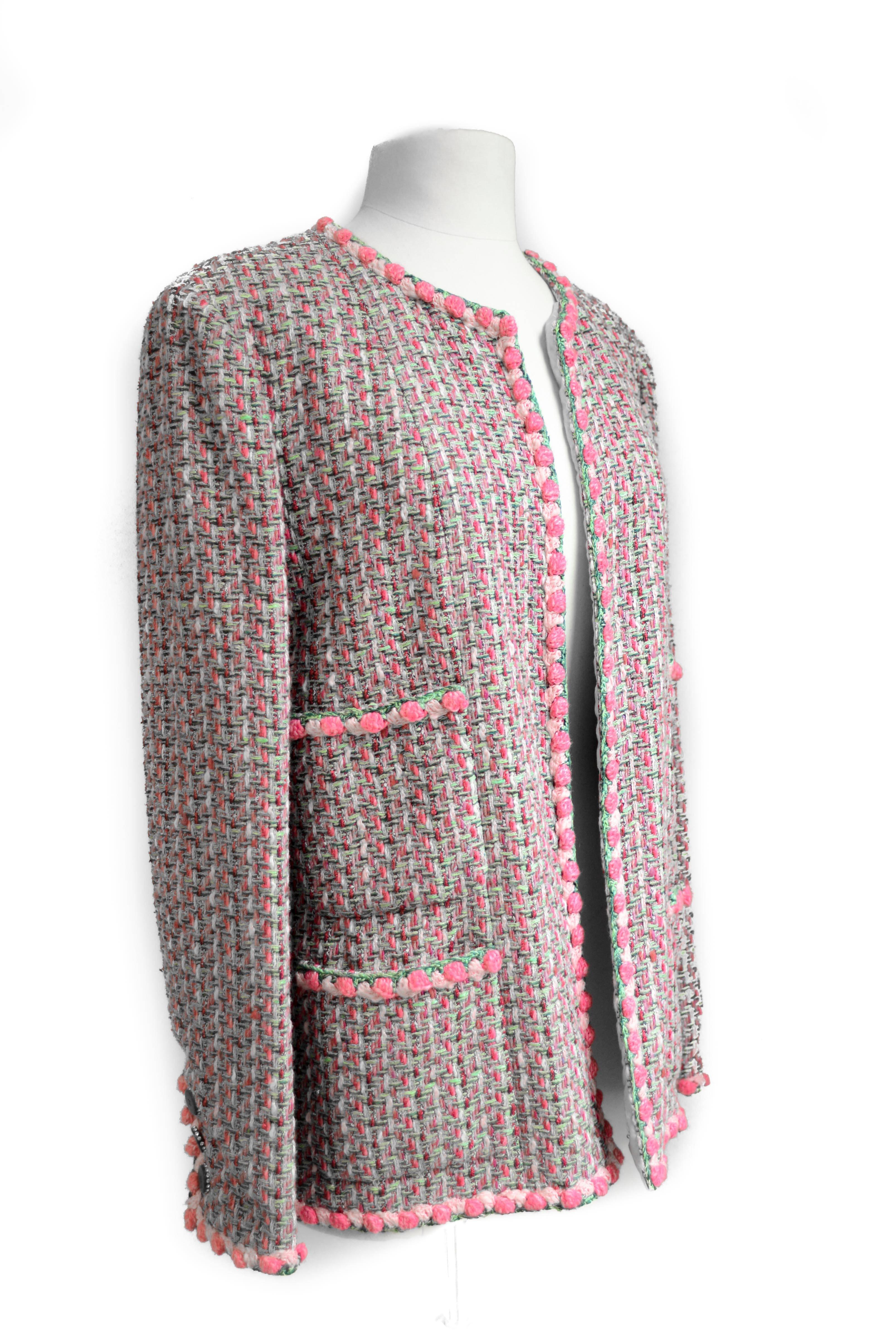 CHANEL Tweed Open Jacket  In Good Condition In San Francisco, CA