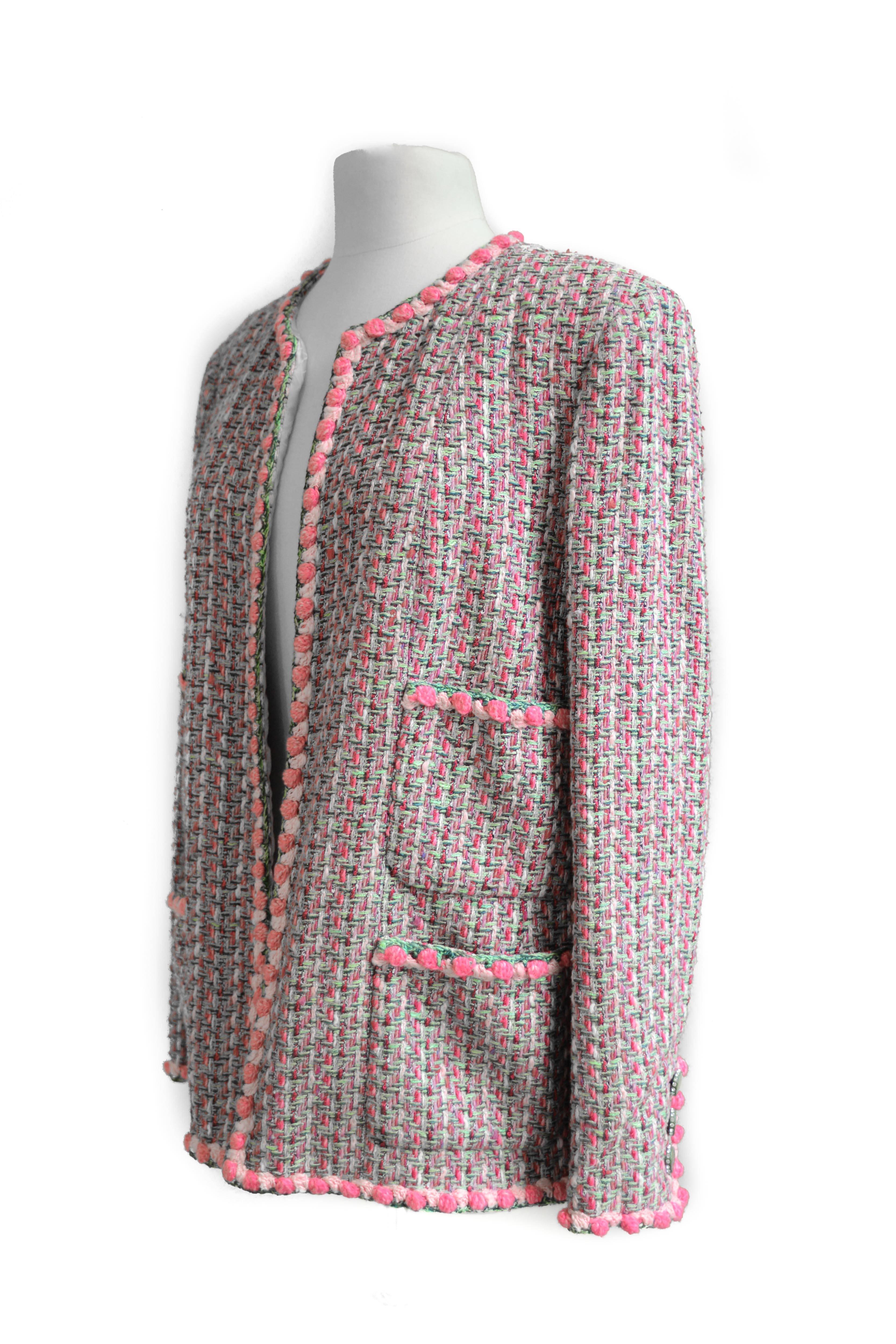 CHANEL Tweed Open Jacket  2