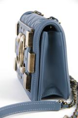 Chanel Blue Boy Brick Flap Crossbody Bag