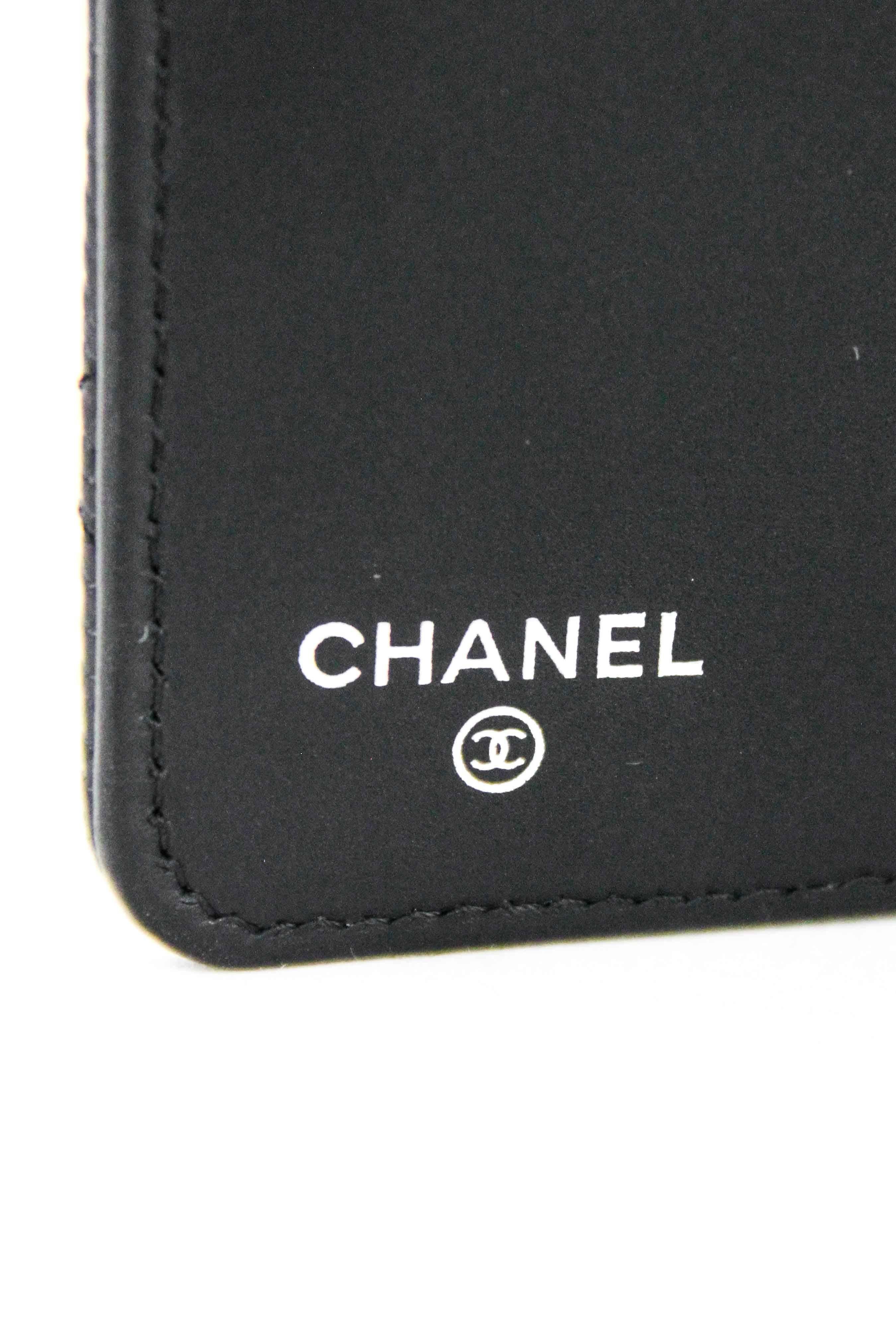 Chanel Quilted Caviar Long CC Wallet  2