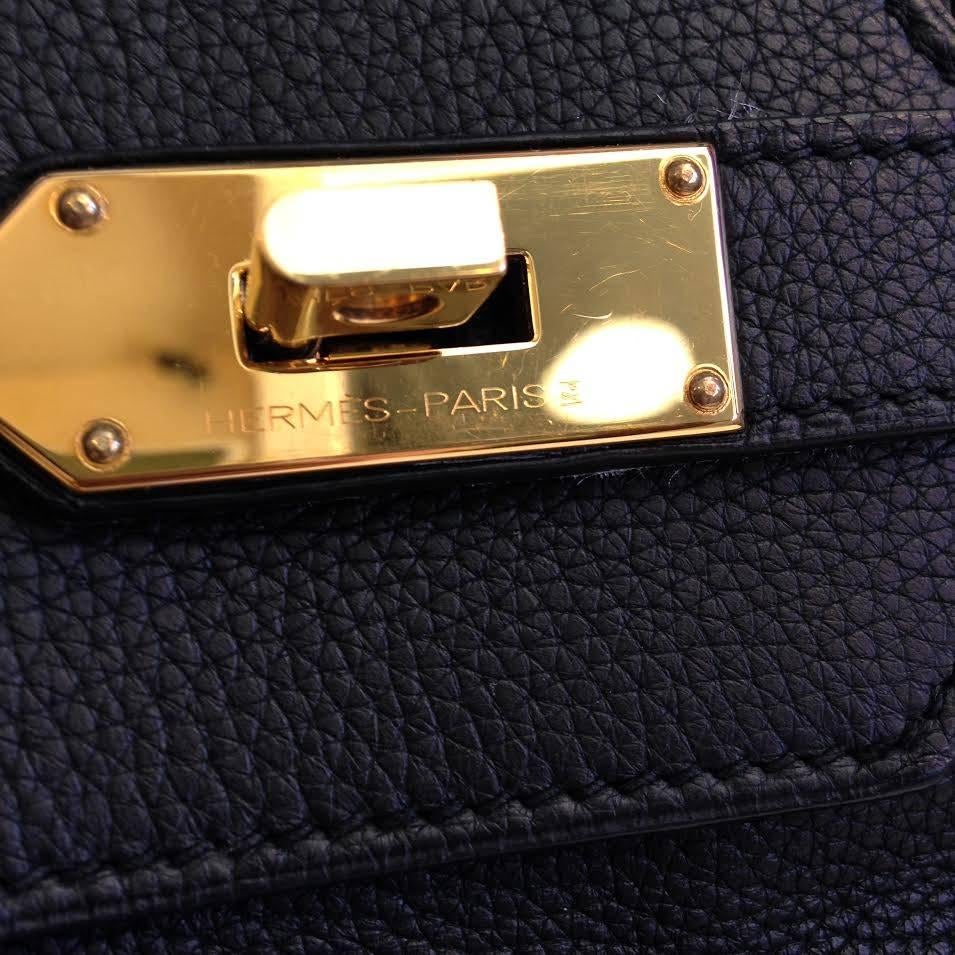 Hermes Birkin 42mm JPG black handbag In Good Condition For Sale In San Francisco, CA
