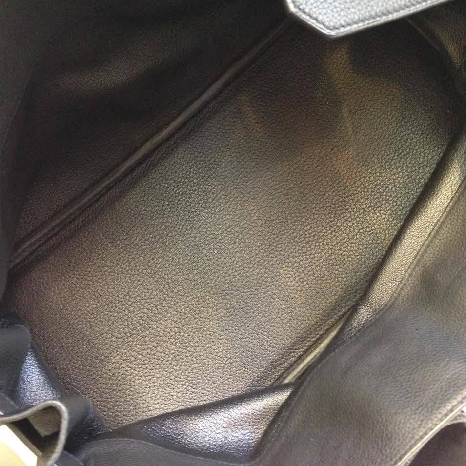 Women's or Men's Hermes Birkin 42mm JPG black handbag For Sale