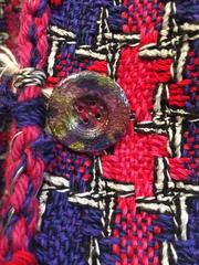 Chanel purple/fuchsia short sleeve coat