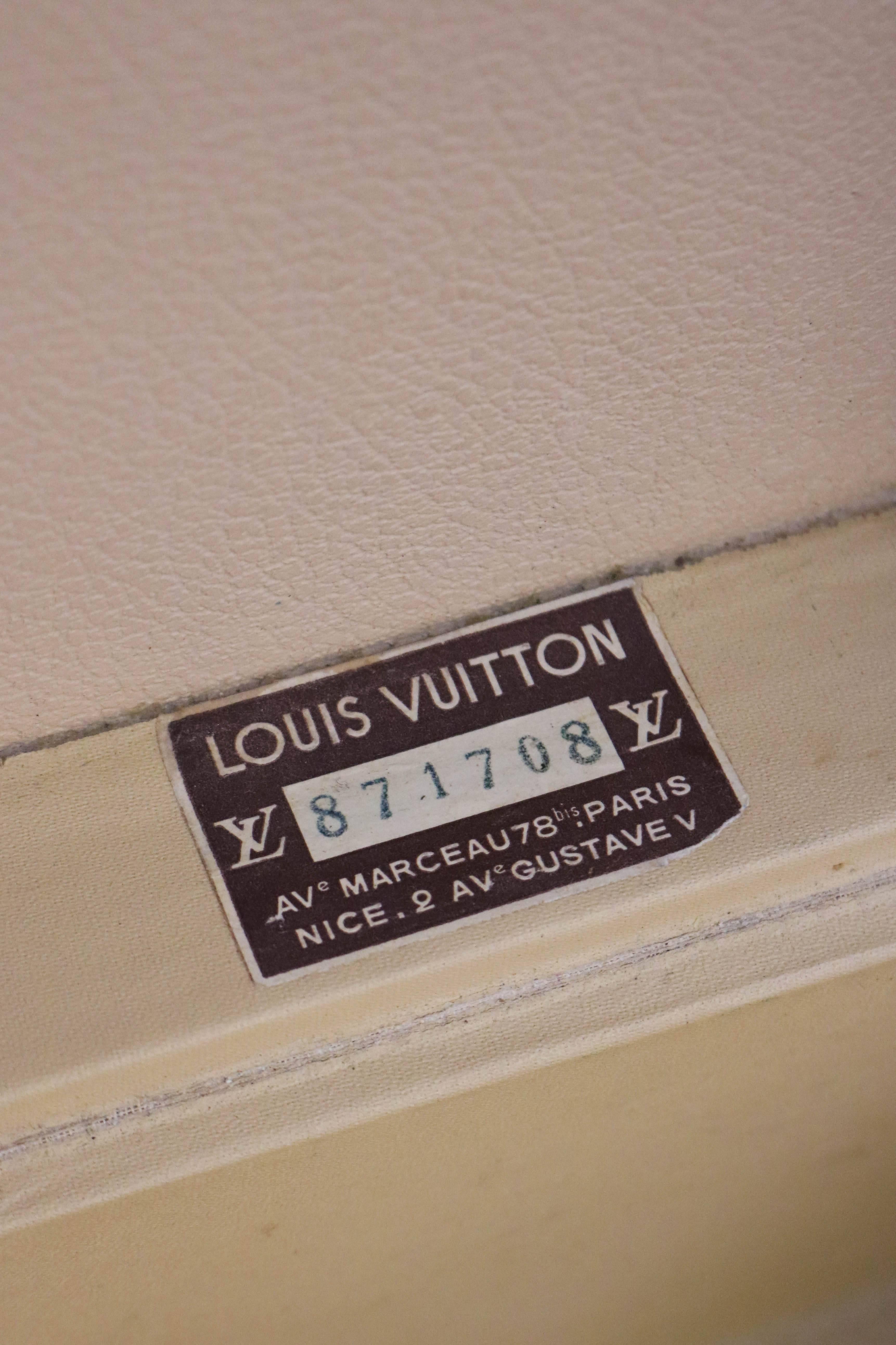 LOUIS VUITTON Monogram Canvas Bisten 70 Trunk  For Sale 1