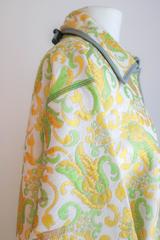 Prada Long Brocade Evening Coat 42