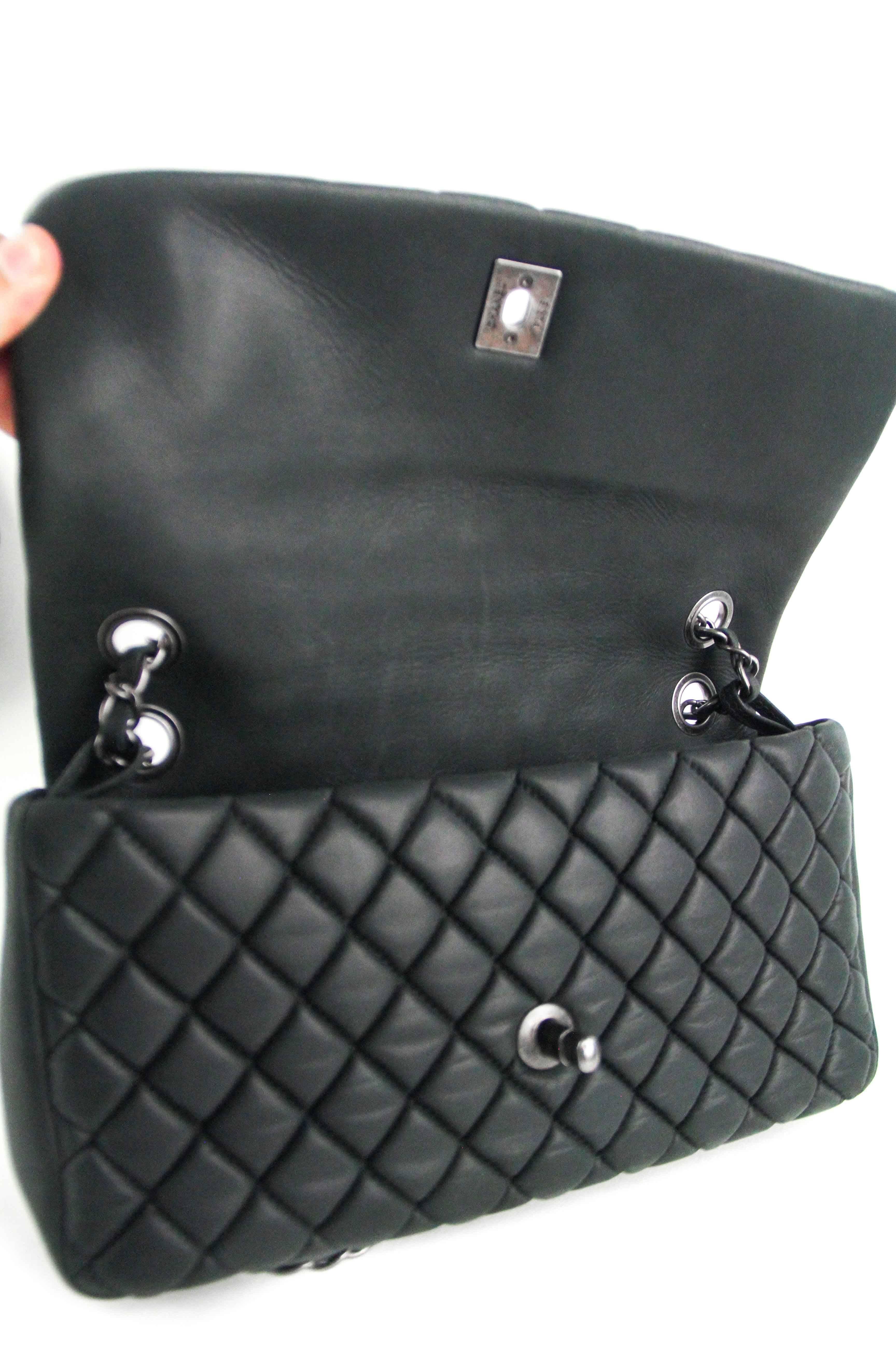 Chanel Black Medium Bubble Flap Bag  2
