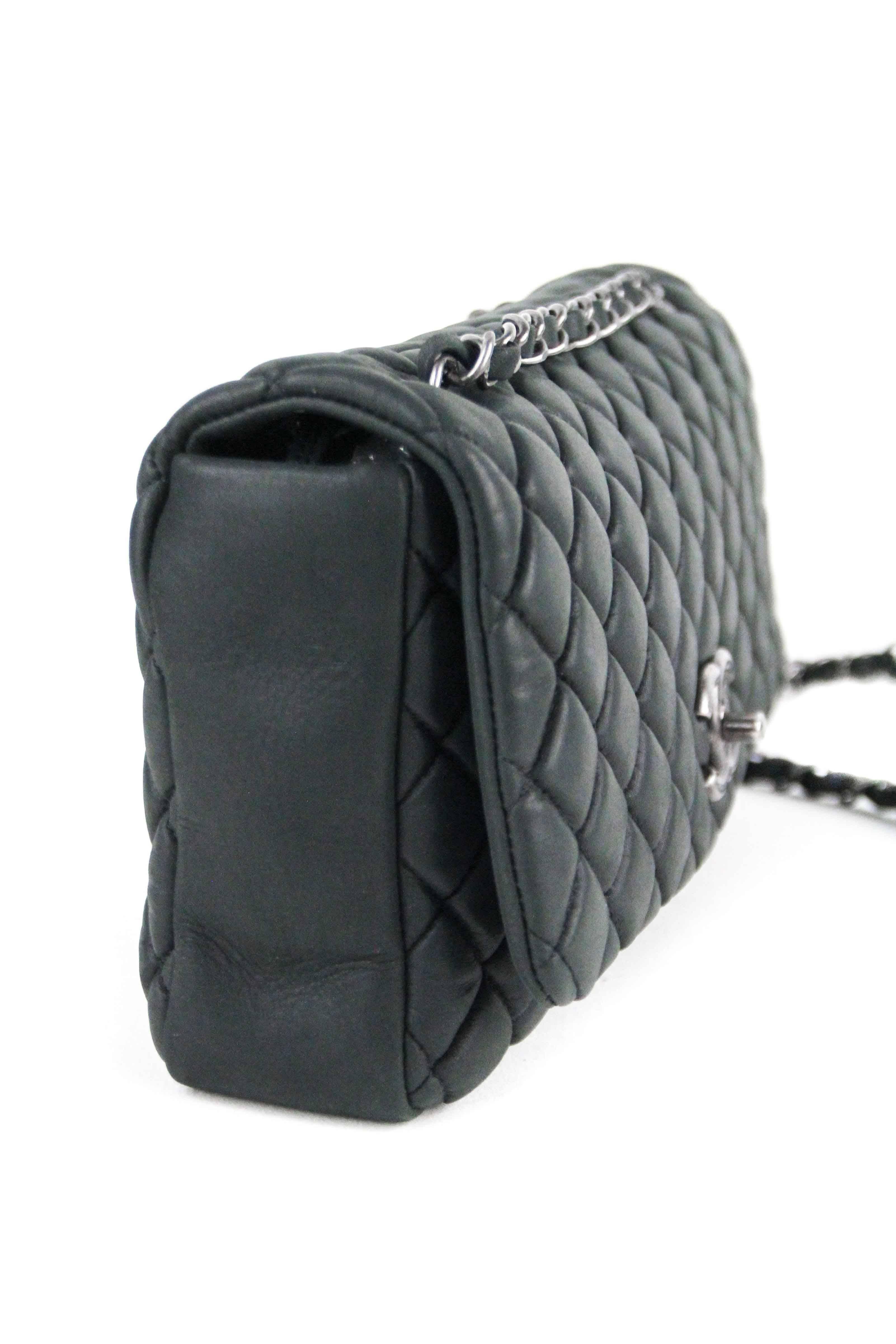 Chanel Black Medium Bubble Flap Bag  5