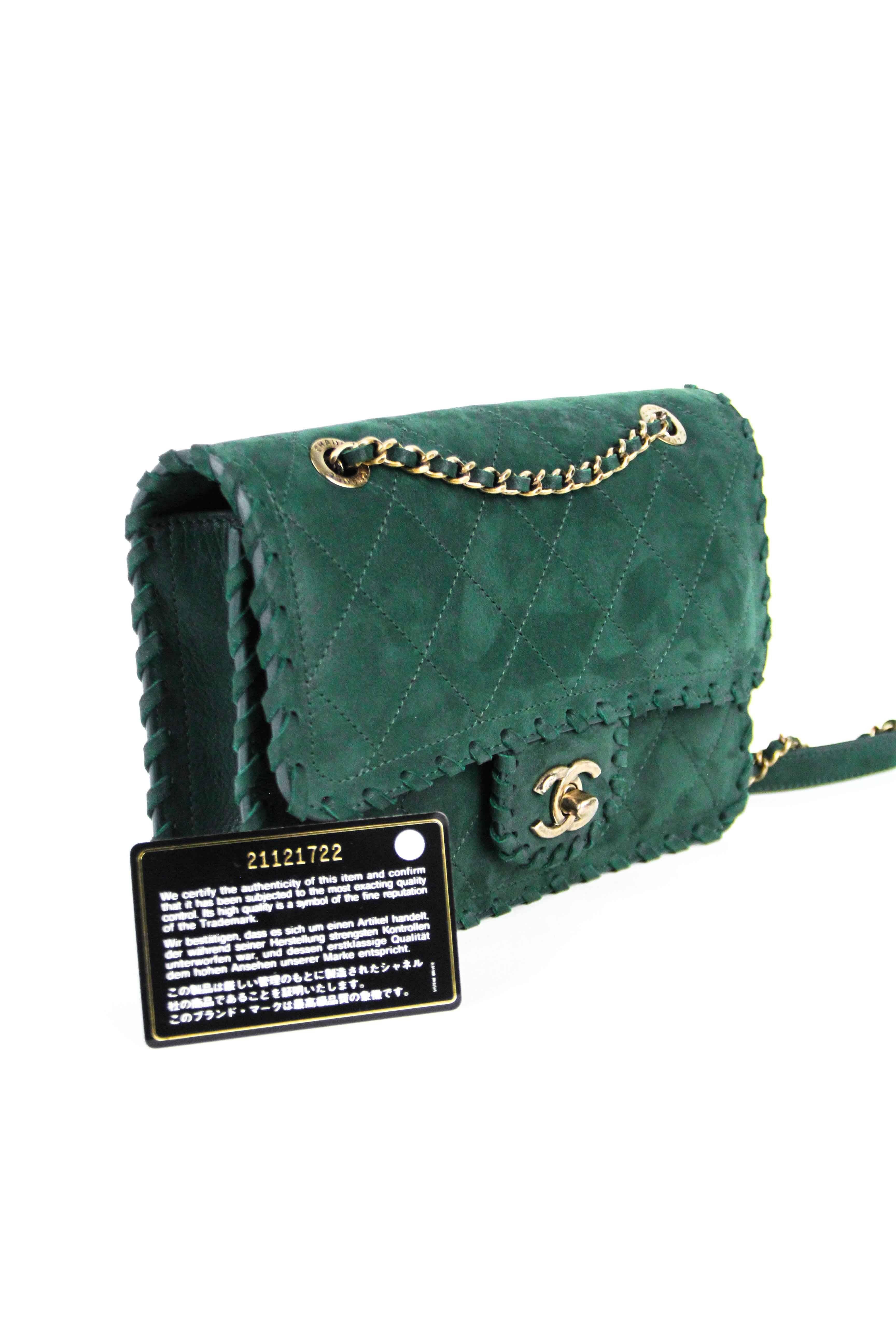 Chanel Quilted Suede Classic 2.55 Flap  5