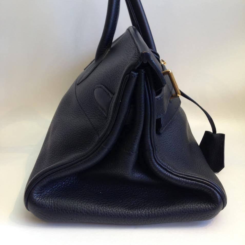 Hermes Birkin 42mm JPG black handbag For Sale 2