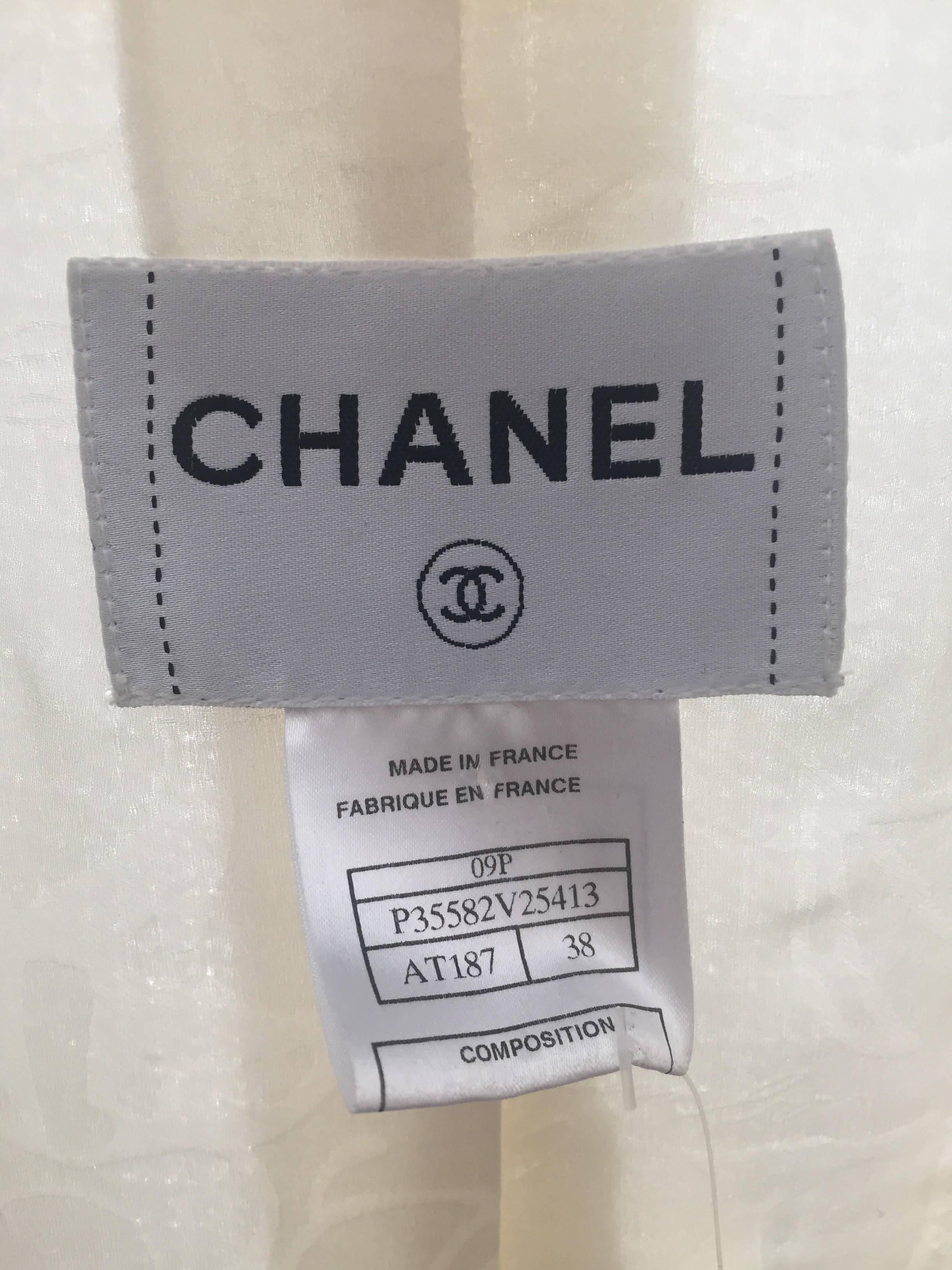 Women's CHANEL Jacket with black lace