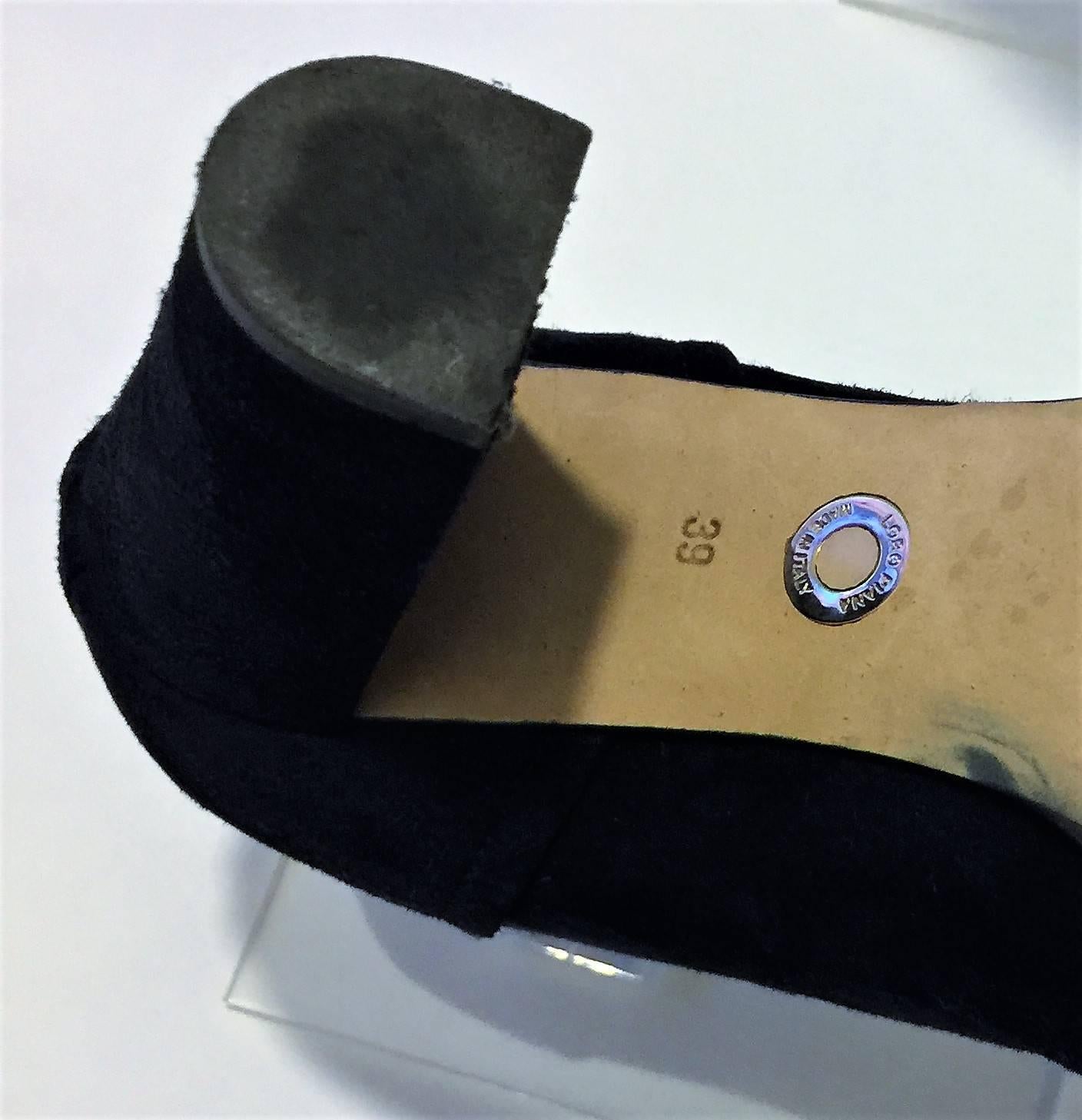 Black Loro Piana ‘Charlene’ Ankle Boots. Size EU 39.  