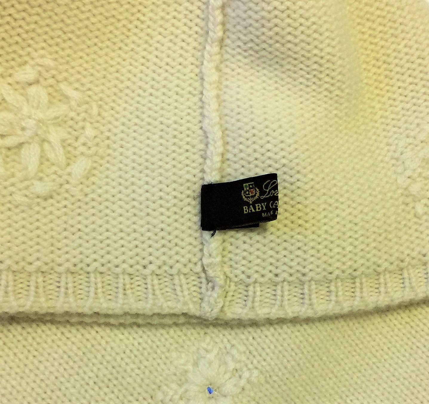 LORO PIANA Snowflake Baby Cashmere Set.  In New Condition In By Appointment Only, GB
