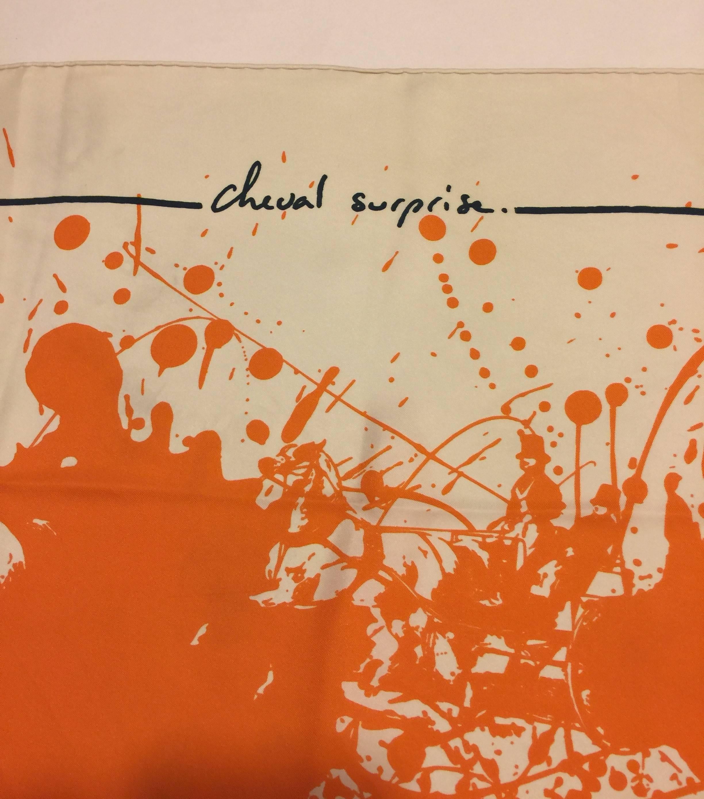 Hermes Paris Scarf ‘Cheval Surprise’. 3