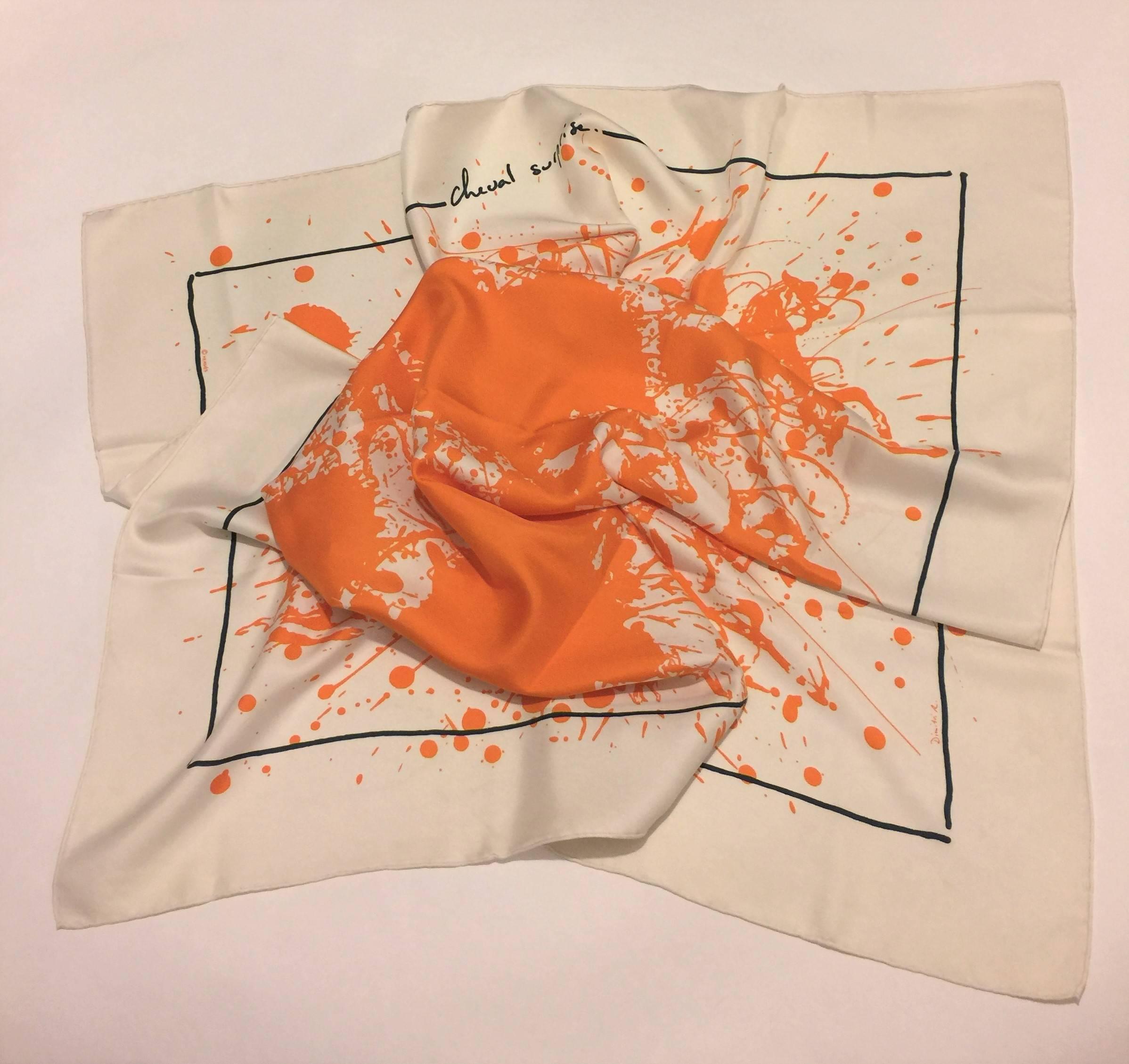 Hermes Paris Scarf ‘Cheval Surprise’. In Excellent Condition In By Appointment Only, GB