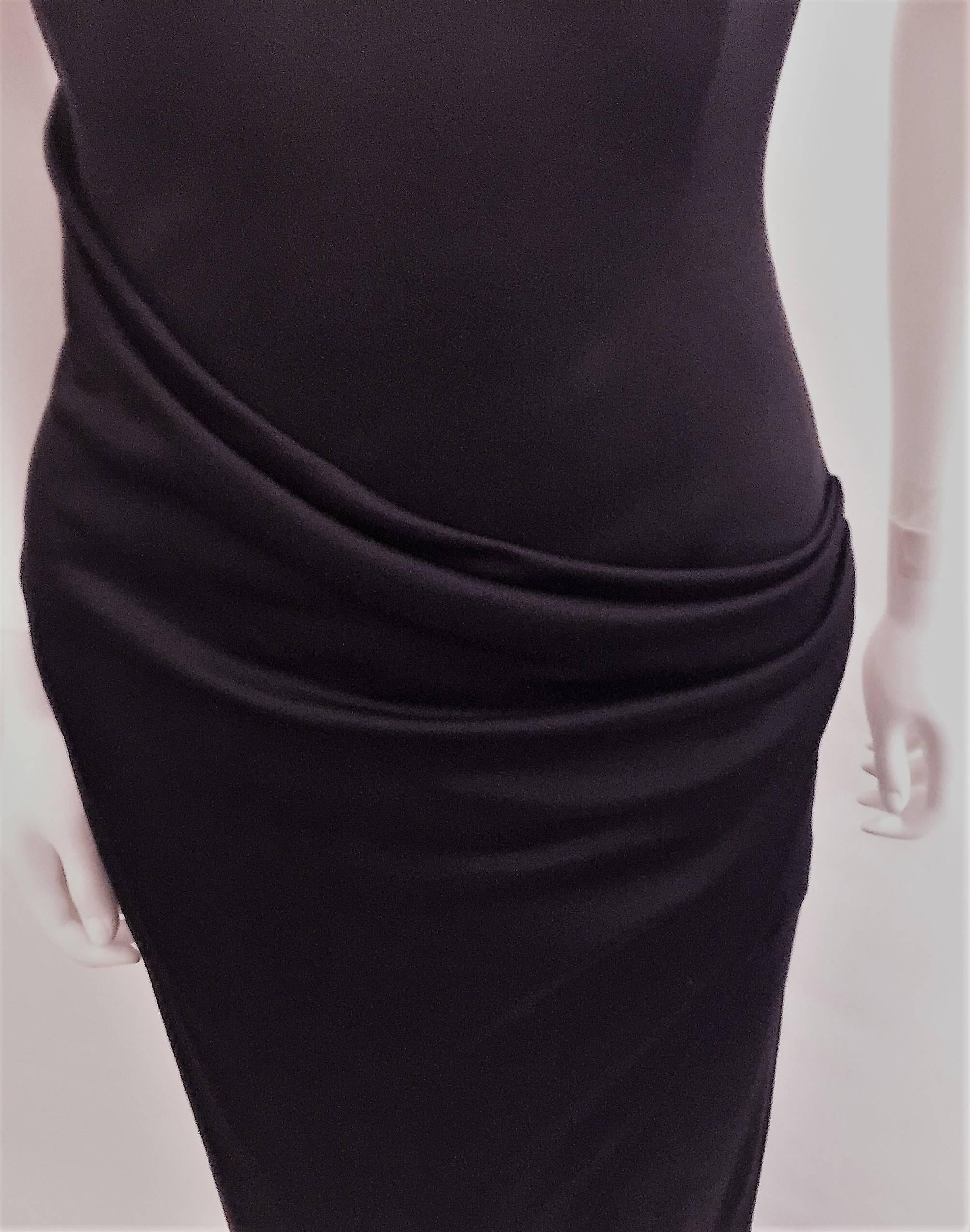 RALPH LAUREN Collection Black Column Maxi Dress.   2