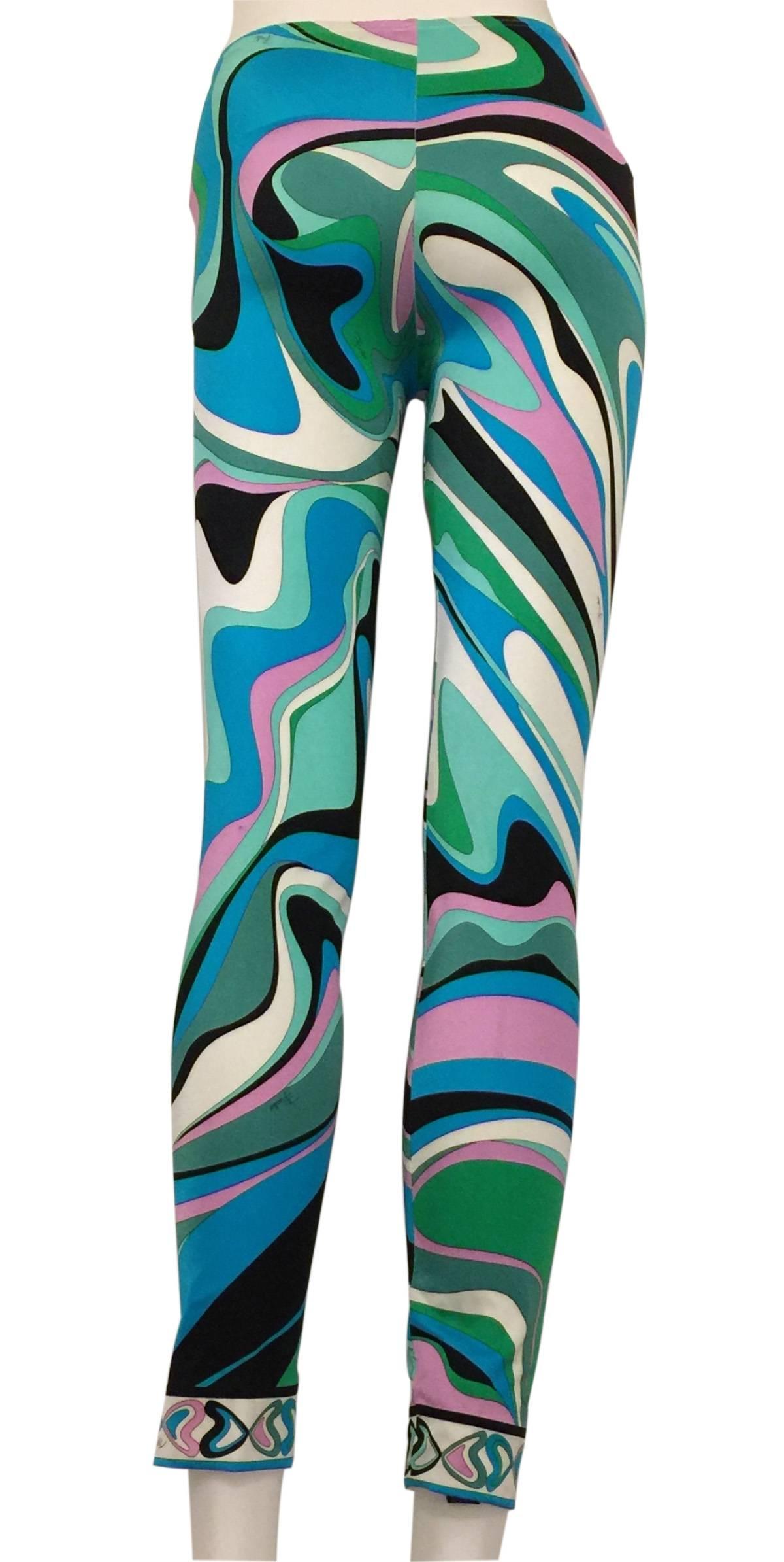 Emilio Pucci Leggings.  Made in Italy.  In Good Condition In By Appointment Only, GB