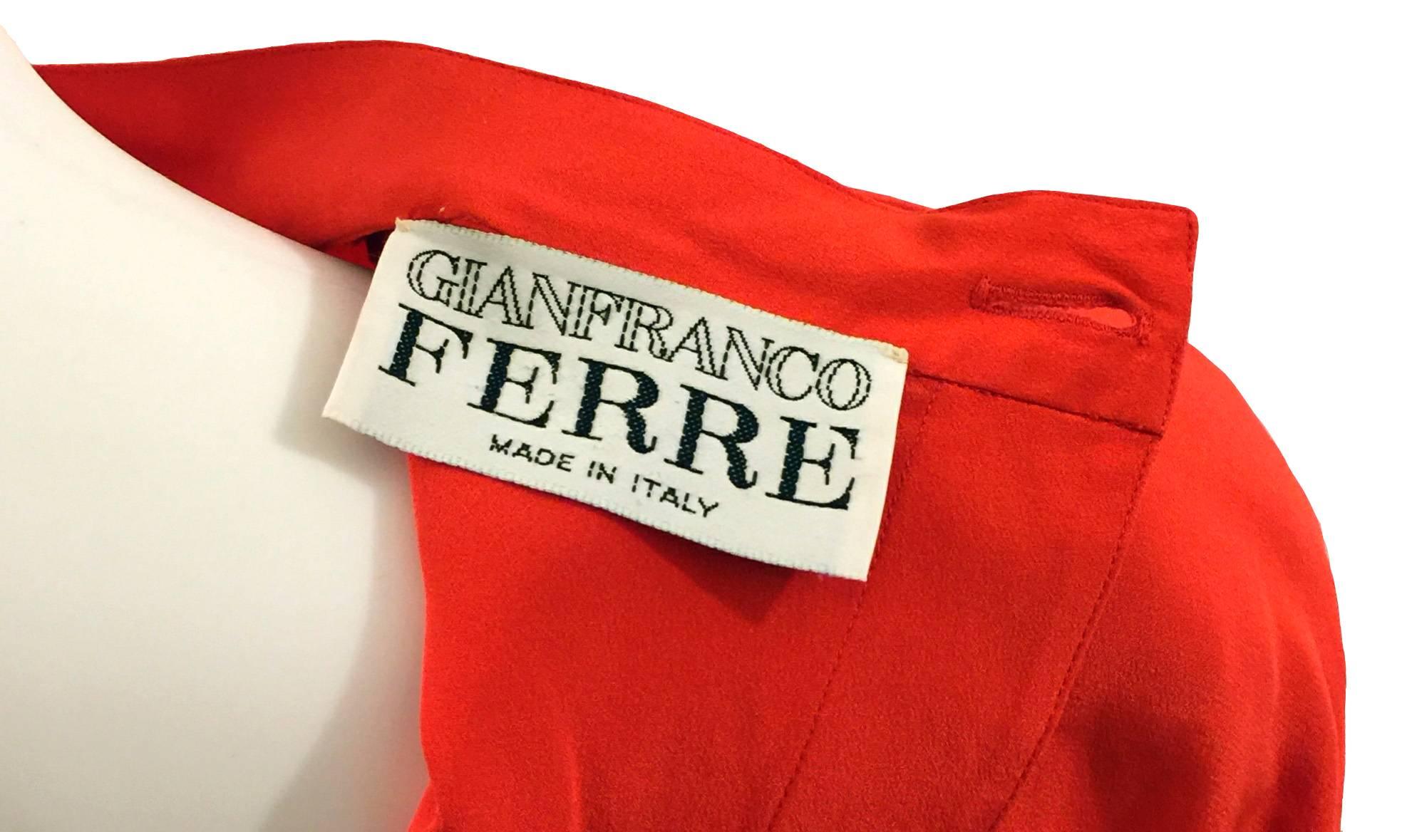 Women's Gianfranco Ferré Vintage Dress with Over-Skirt.  