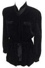 Valentino Boutique Vintage Black Velvet Ladies Jacket