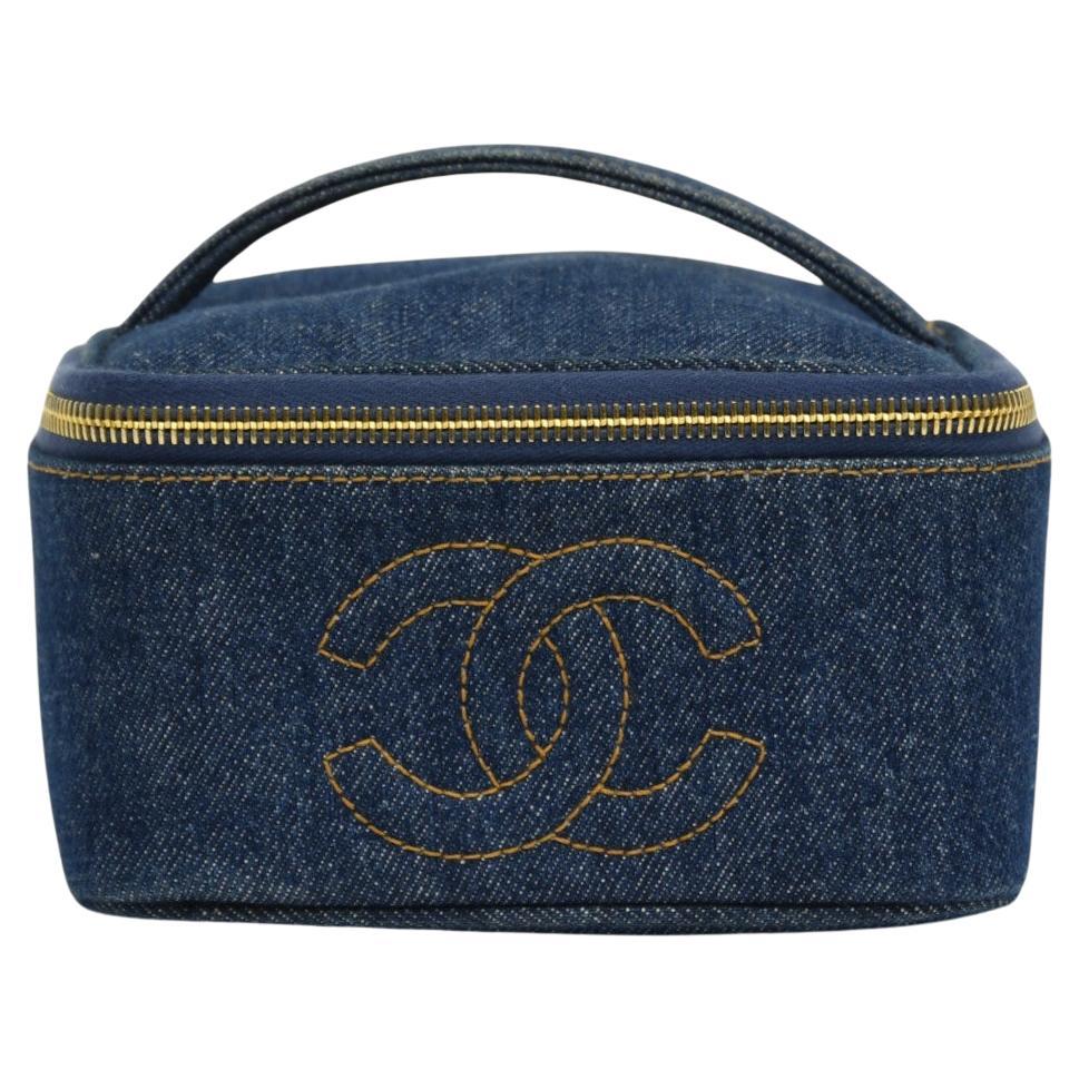 Vanity Case en denim Monogramme Chanel 90s