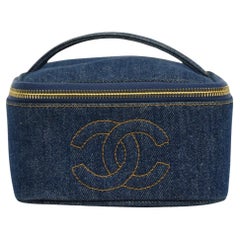 Chanel 90s Denim Vanity Case Monogram