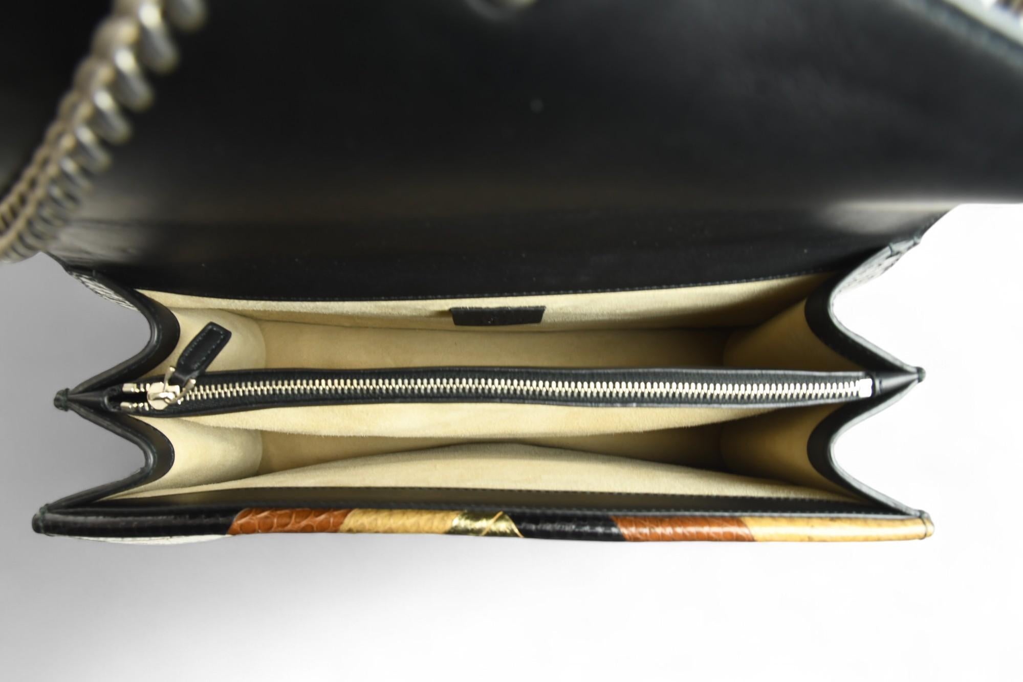 Gucci Dionysus Python Chevron Umhängetasche  Multicolor Metallisch  Seltene Exoten im Angebot 2