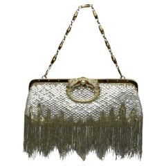 Tom Ford for Gucci Crystal Fringe Evening Bag  Dragon Clasp & Gold Chain