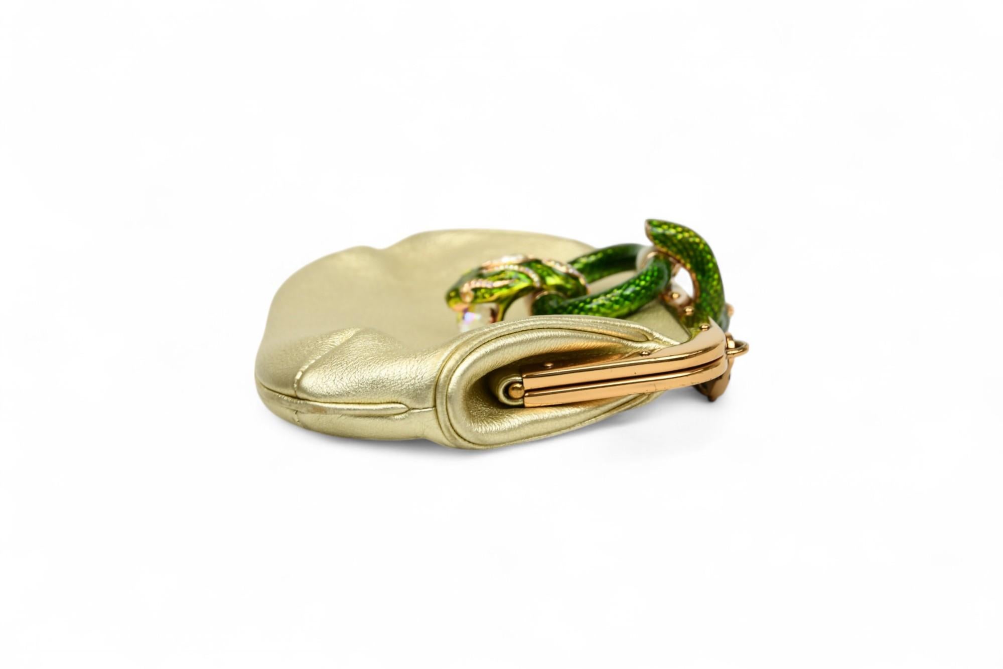 Gucci Tom for Gucci Sac en cuir de serpent métallisé  S/S 2004 en vente 2