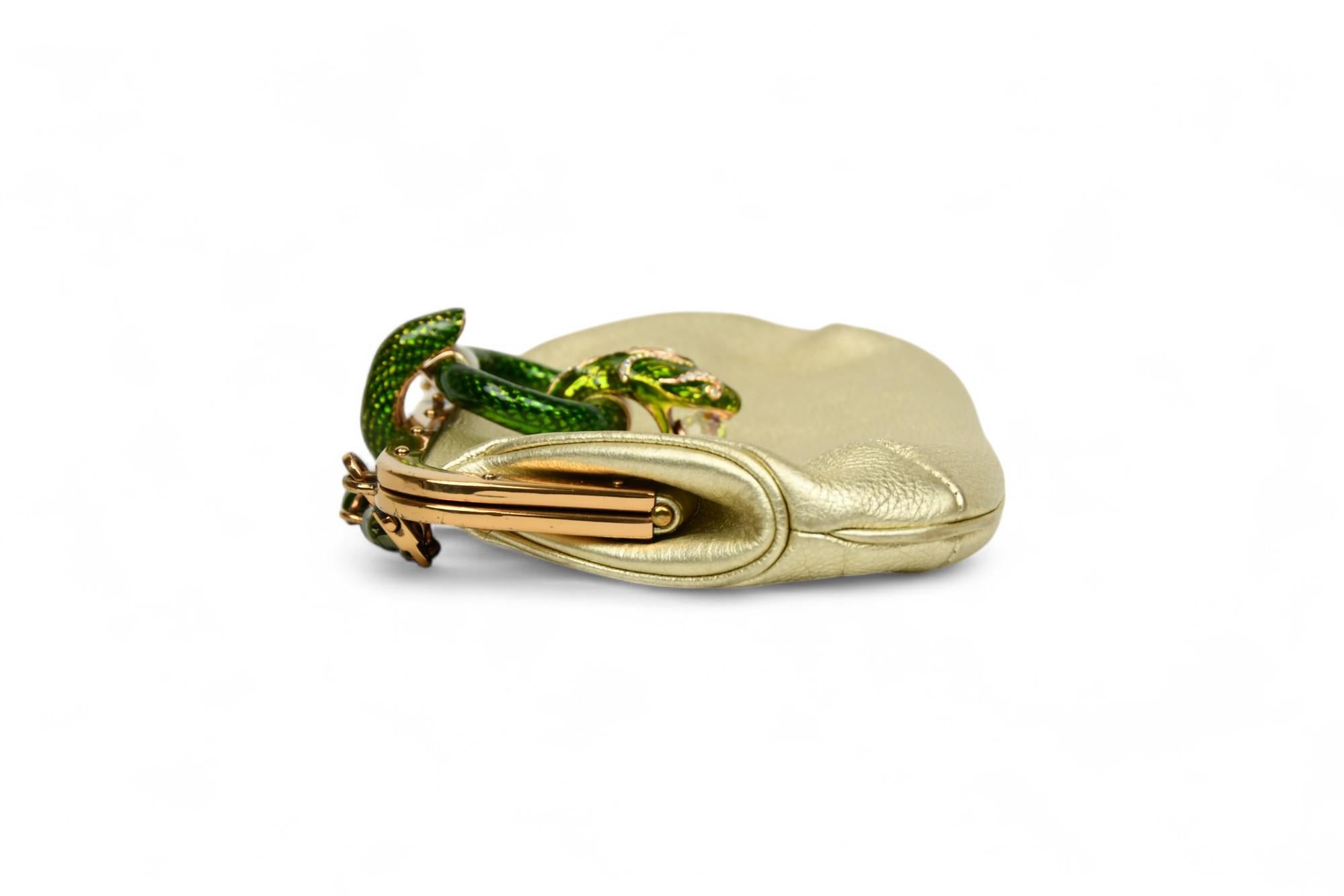 Gucci Tom for Gucci Sac en cuir de serpent métallisé  S/S 2004 en vente 1