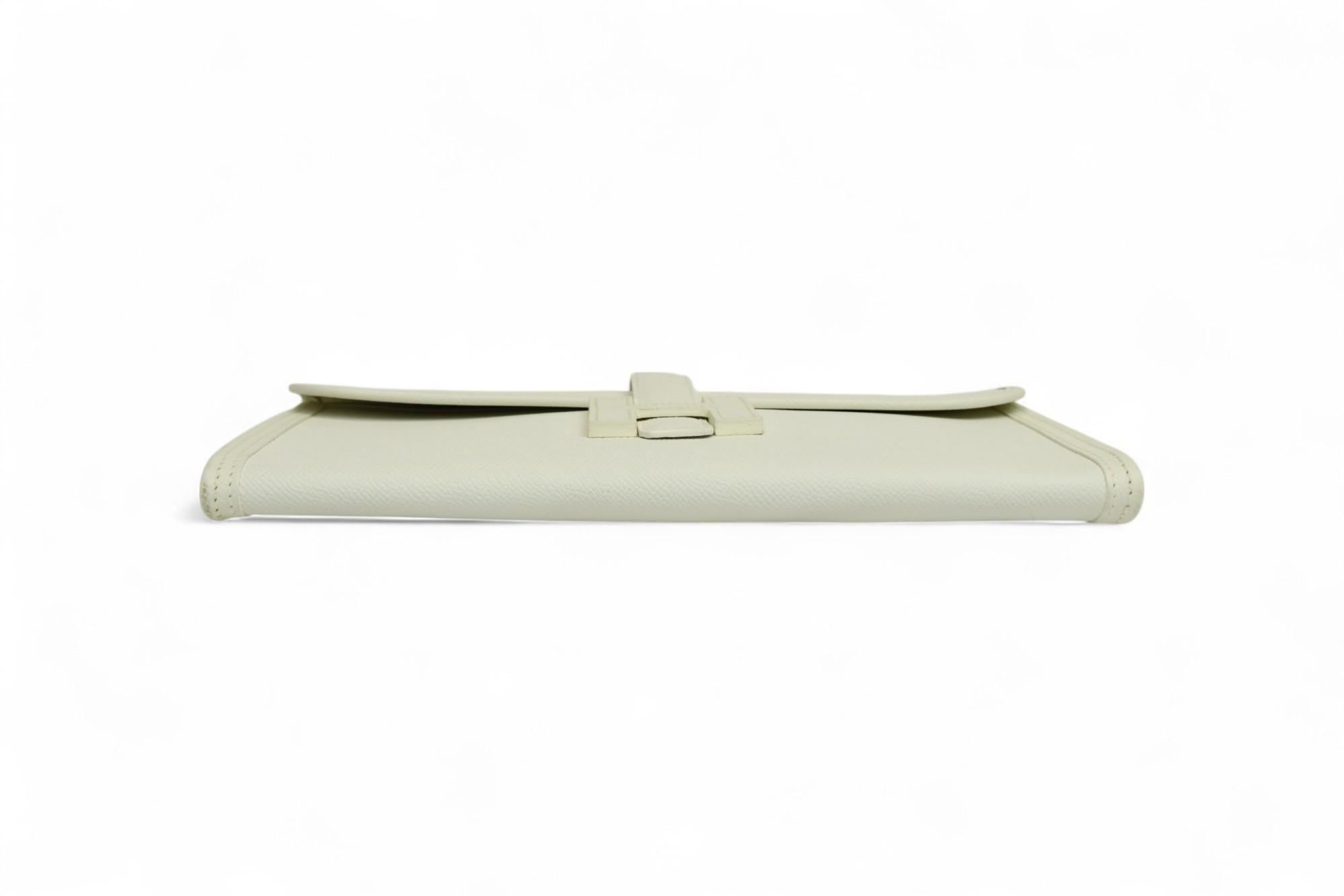 Hermès Béton Epsom Jige Elan 29 Clutch  Neutrale Eleganz  Ikonischer H-Verschluss im Angebot 1