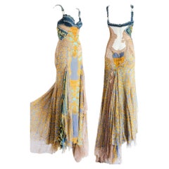 Versace RARE GEM S/S 2005 Chaos Couture Gown Dress by Donatella Versace