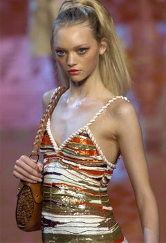 Valentino S/S 2005 Vintage RUNWAY Sequin Embellished Top Tank Cami