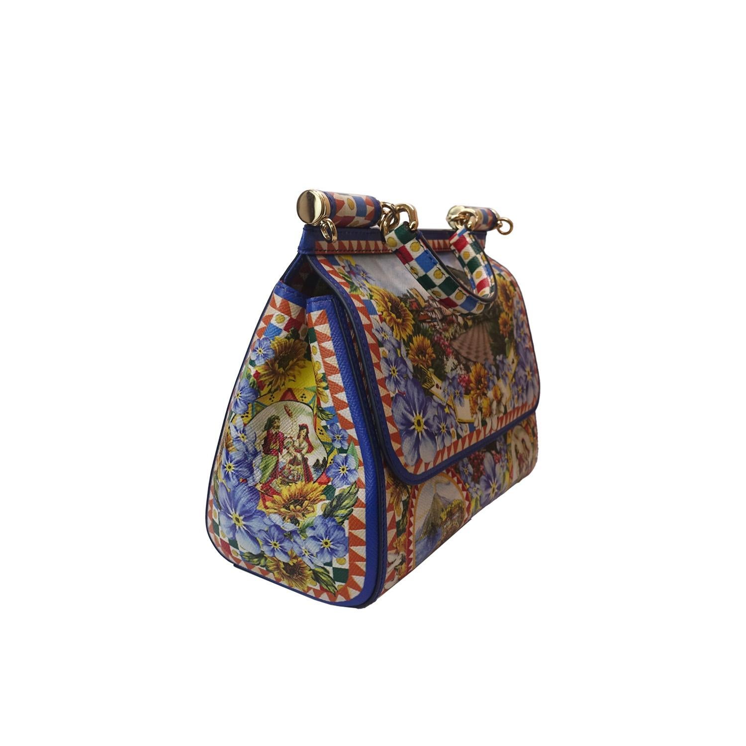 Dolce & Gabbana Grand sac Miss Sicily Multi Colour Bon état - En vente à London, GB