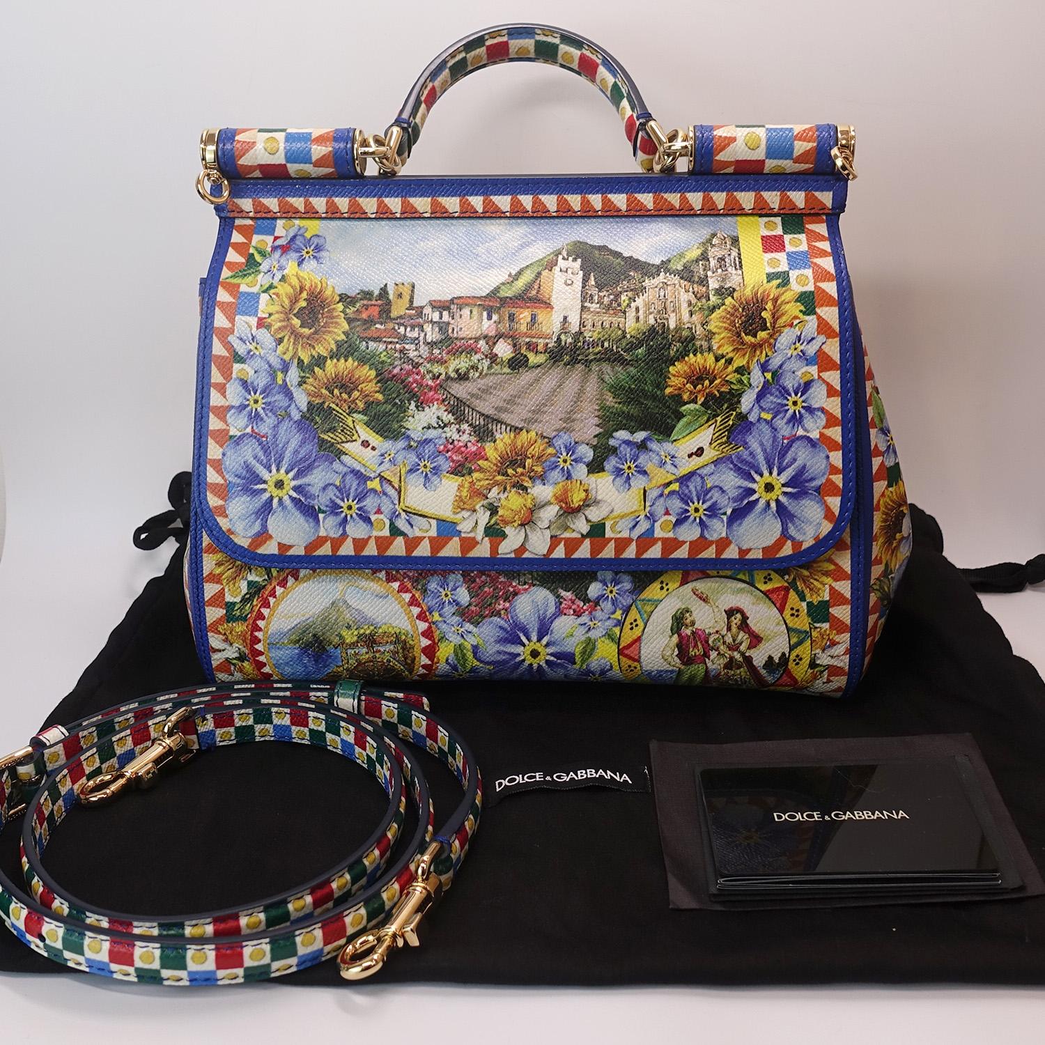 Dolce & Gabbana Grand sac Miss Sicily Multi Colour en vente 1