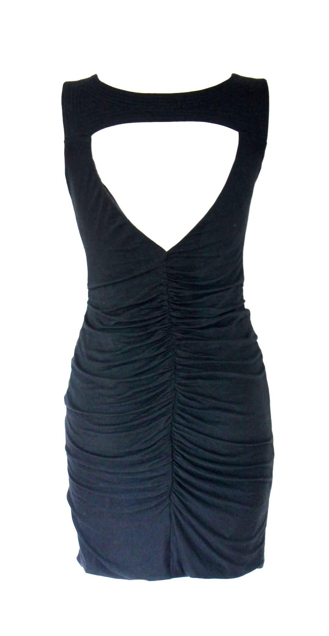 Iconic Gianni Versace Couture Draped Bodycon Cutout Dress In Excellent Condition In Switzerland, CH