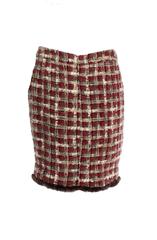Gorgeous Chanel Fantasy Tweed Maison Lesage Lapin Fur Skirt