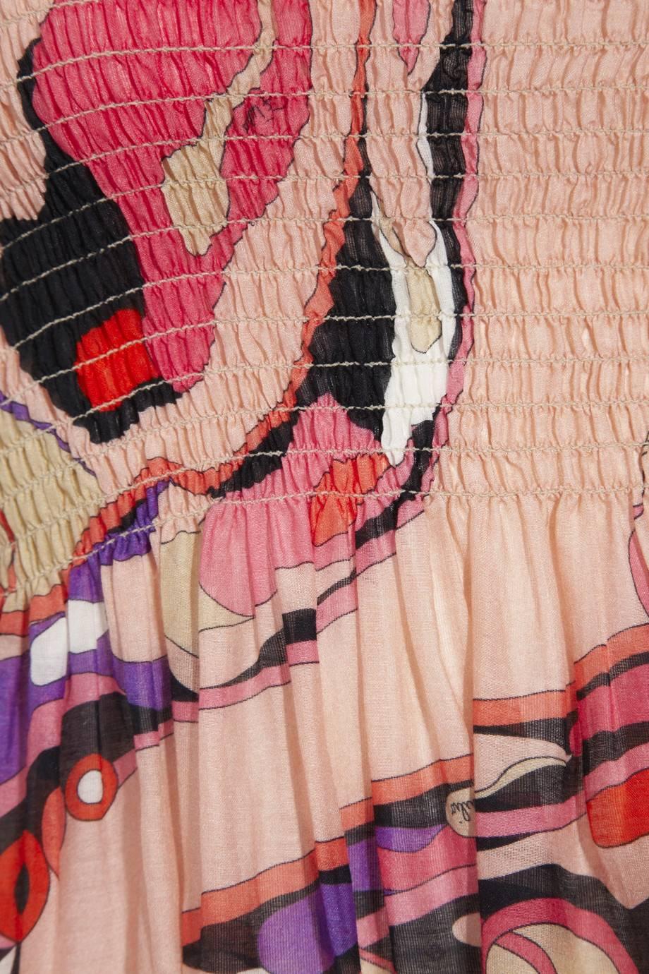 Emilio Pucci Signature Print Ensemble Dress Skirt Scarf Top  2