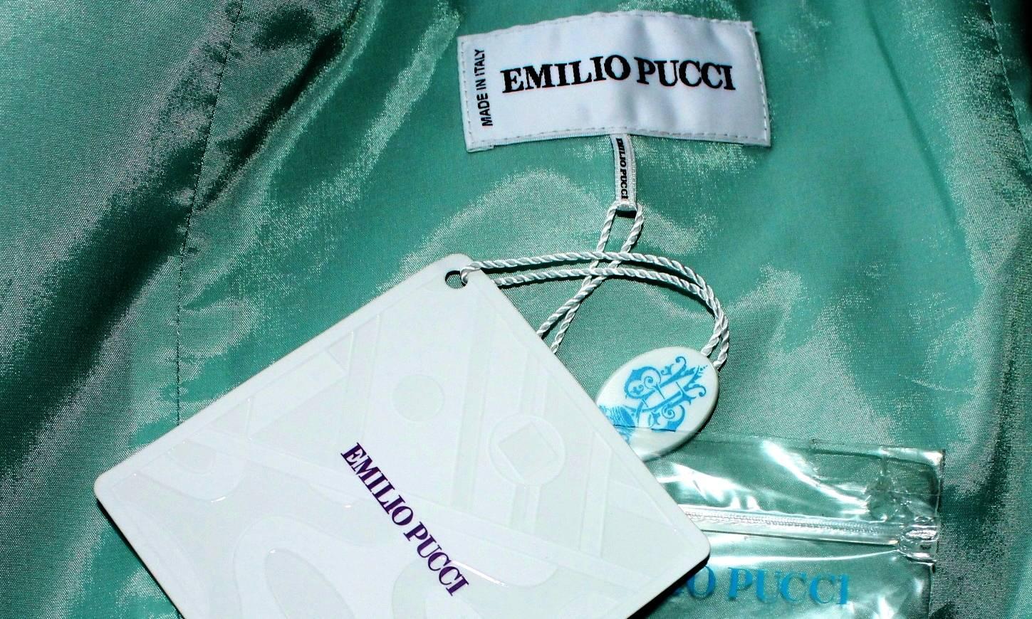 Emilio Pucci Draped Signature Print Silk Evening Gown Maxi Dress 5