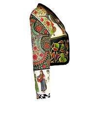 Rare 1992 Gianni Versace Couture Printed Silk Jacket