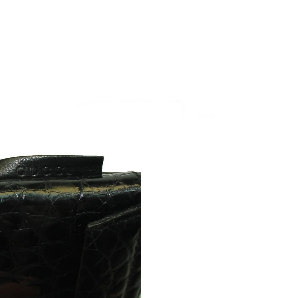 Stunning Black Gucci by Tom Ford Alligator Evening Clutch 1