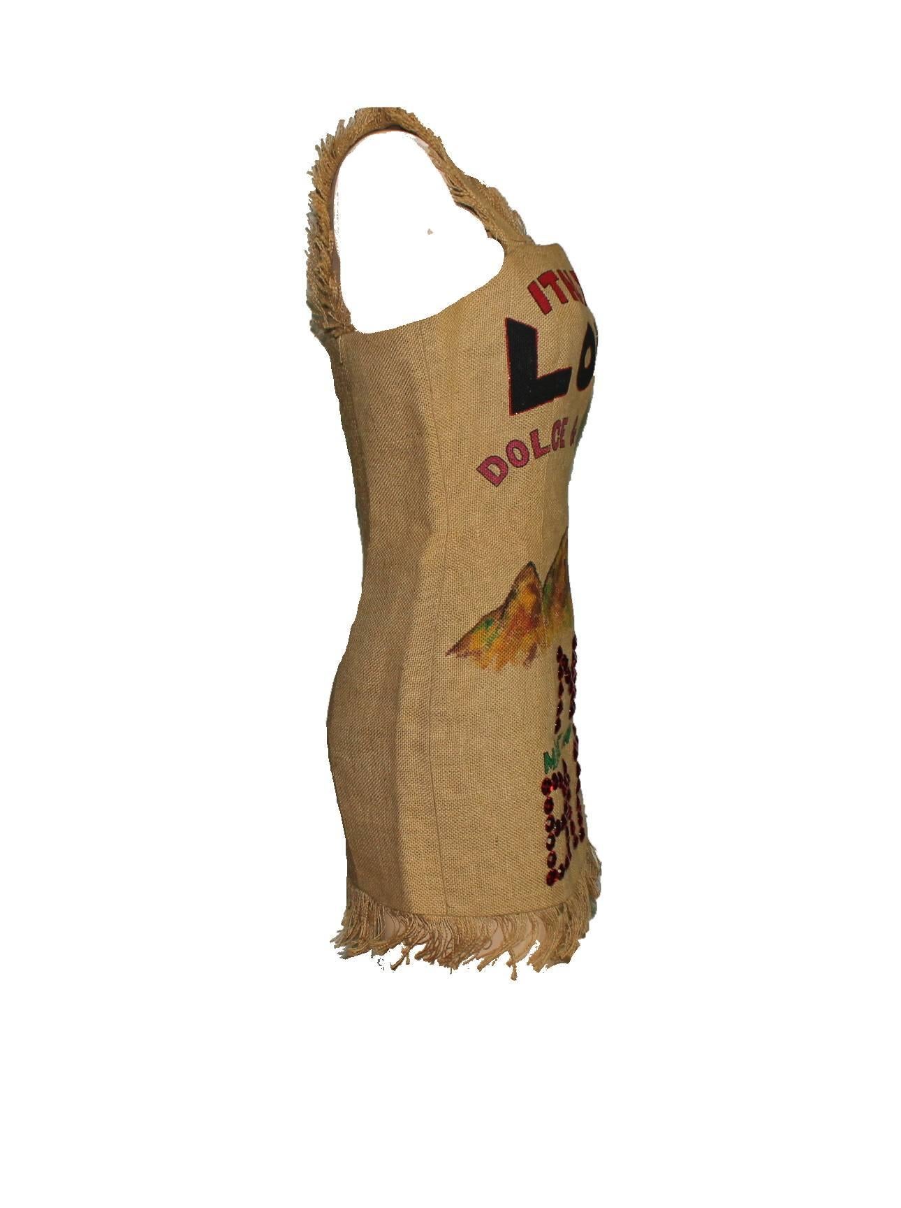 UNIQUE PIECE

COLLECTOR´S

DOLCE & GABBANA

PRINTED SACK DRESS

FROM THE FAMOUS SPRING SUMMER 1992 COLLECTION 