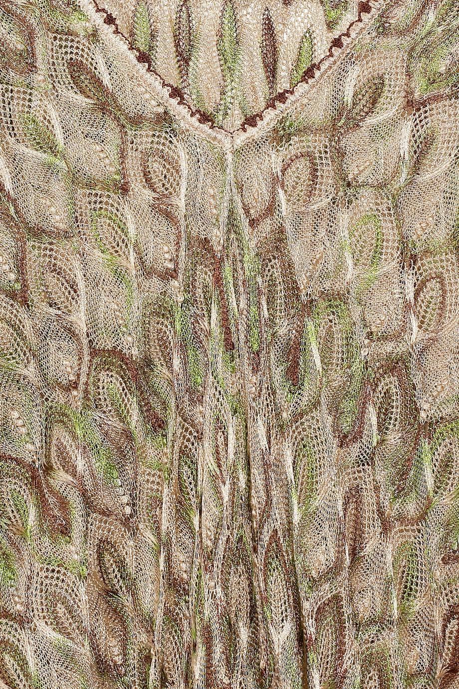 Women's Stunning Missoni Zigzag Signature Knit Dress Cover Up