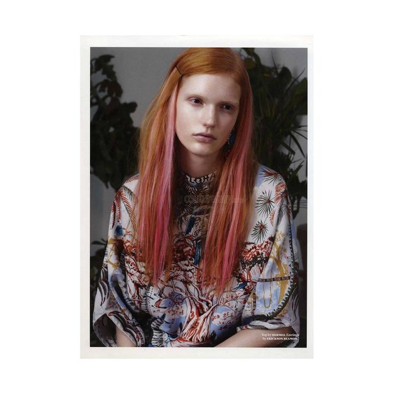 Vivara Print Silk Mini Kaftan Dress