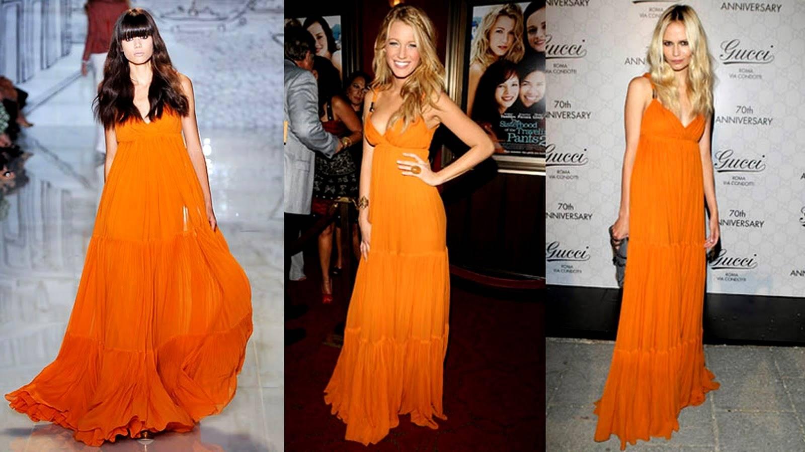 Blake's Stunning Gucci Plissee Evening Gown Dress 2